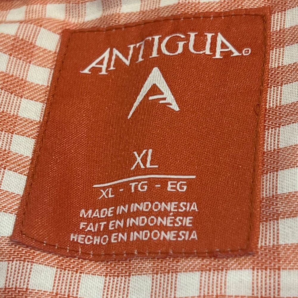 Antigua UT Texas Longhorns Shirt Men's XL Orange White Long Sleeve - Picture 3 of 6